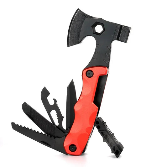 Outdoor Multifunctional Axe Camp Hammer Fire Lifesaving Axe Towed To Adventure