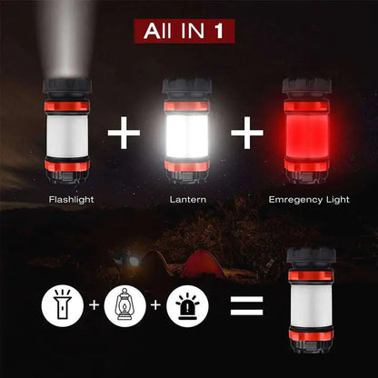 BossLamp Camp Lantern: Dual Light, Dual Power Towed To Adventure